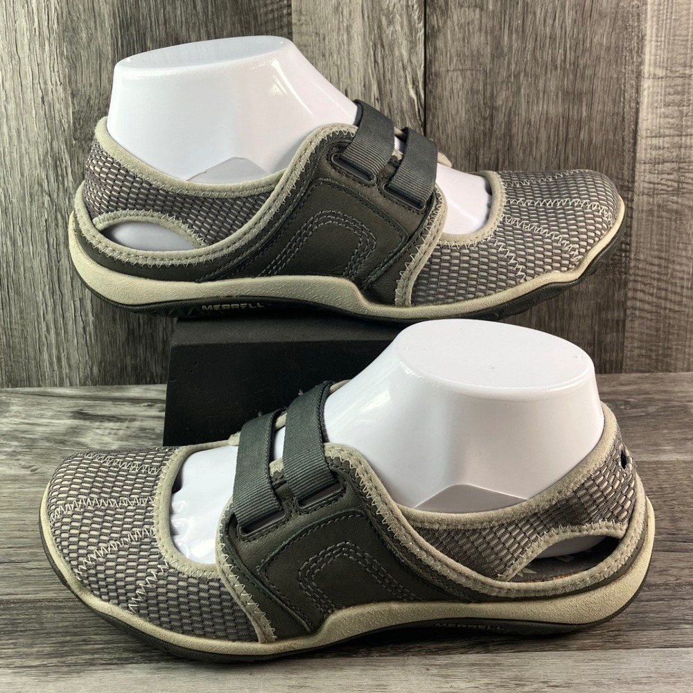 Merrell Lorelei MJ Castle Rock Gray Mesh Mary Jane Shoes Womens 6 J68754